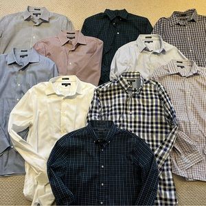 Lot (10) Banana Republic Mens Button down shirts slim EUC $890
